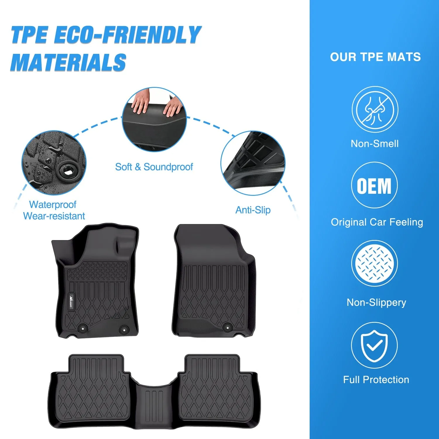 2013-2018 Nissan Altima TPE Floor Mats