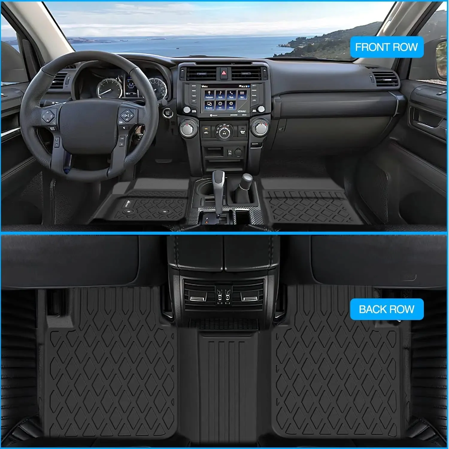 2015-2022 Chevy Colorado Crew Cab/GMC Canyon Crew Cab TPE Floor Mats