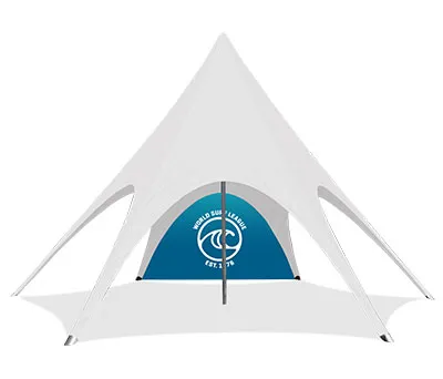 33ft Star Shade Custom Wall | Star Tents