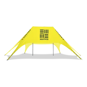 54ft x 34ft Double Pole Custom Star Shade | Star Tents