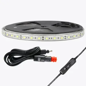 5m Stick-On White LED Flexible Tape Light