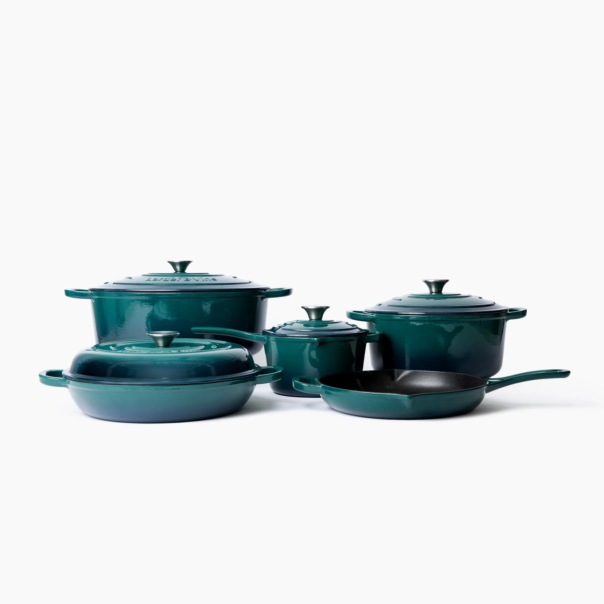 9-Piece Complete Enameled Cast Iron Set