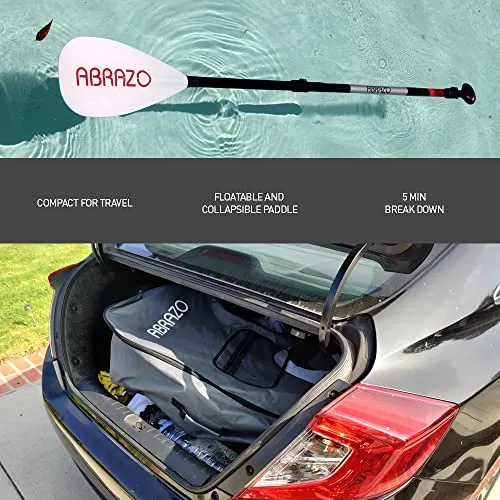 abrazo Inflatable Stand Up Paddle Board – Durable, Thick and Slip Resistant Inflatable Paddle Board with SUP Accessories, Includes Patch Repair Kit, Hand Pump, Ankle Cuff and Leash, and SUP Carry Bag