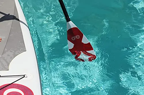 abrazo Inflatable Stand Up Paddle Board – Durable, Thick and Slip Resistant Inflatable Paddle Board with SUP Accessories, Includes Patch Repair Kit, Hand Pump, Ankle Cuff and Leash, and SUP Carry Bag