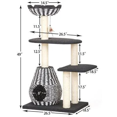 Ace Natural Aesthetic, Handwoven, Eco-Friendly, Sustainable Large Cat Tree