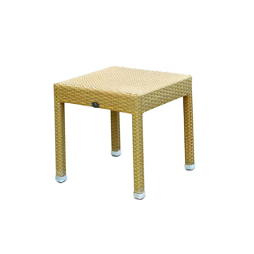Ambar Hawai Side Table Natural, 45 x 45 x 47 cm