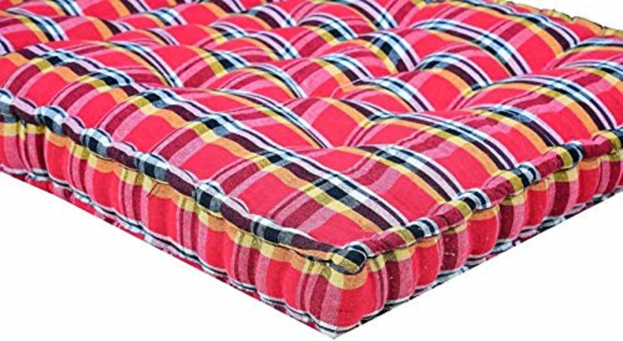 ATOOTFUSION 5 Inch Thick Hotel Quality Cozy Soft Cotton Multicolor Quilt Toshak | Premium Cotton Quilt Gadda - 4ft x 6ft (48 Inch X 72 Inch) with Bonus Cotton Pillow