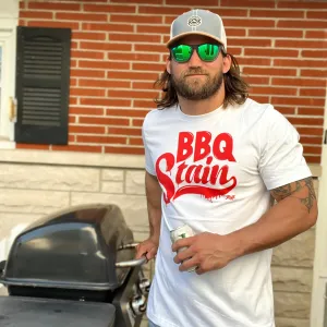 BBQ Stain On A White T-Shirt