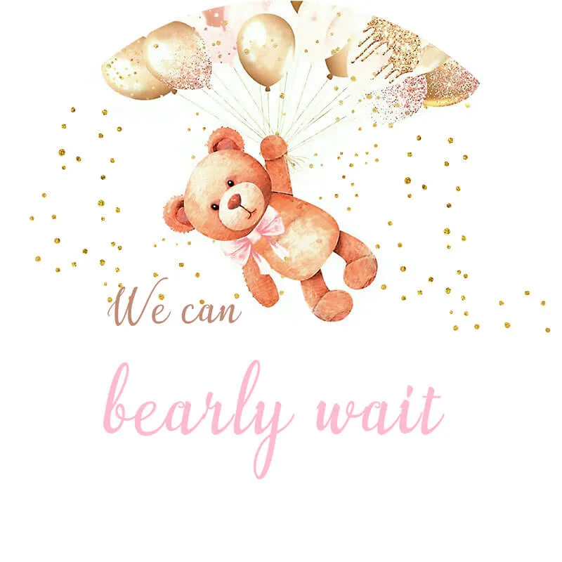 Bear Theme Round Backdrop | Baby Shower Decoration