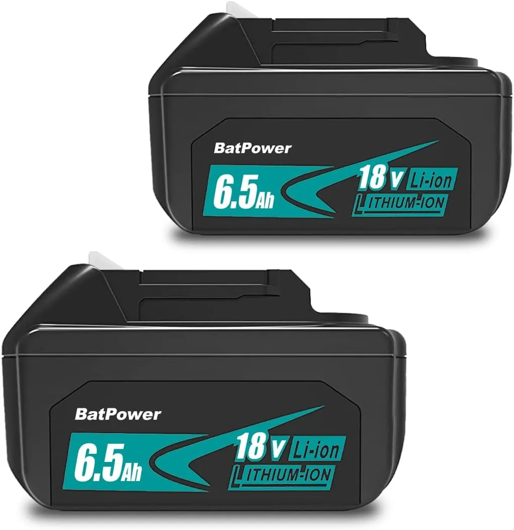 BL1840B 6.5Ah 18V Battery Replacement for Makita 18V 4.0Ah Battery 72Wh BL1840 BL1840B 3.0Ah 54Wh BL1830B BL1830 Compatible with Makita 18 Volts LXT Battery 4Ah 3Ah