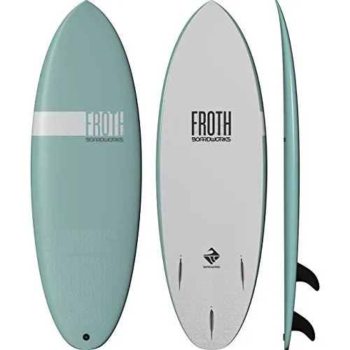 Boardworks Froth! | Soft Top Surfboard | 3 Fins | Wake Surfboard | 5' | Mint