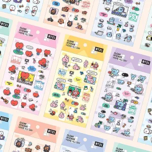 BT21 Clear Sticker Sheet : Home All Day