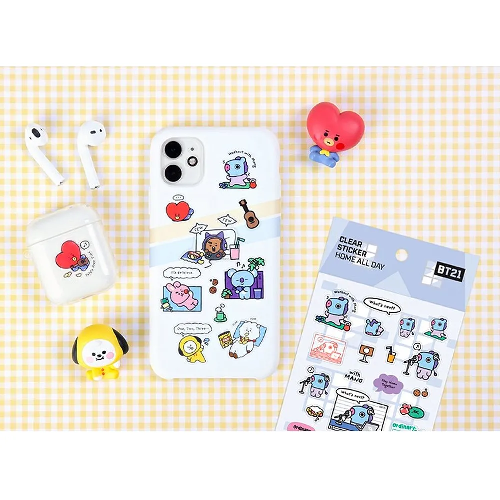 BT21 Clear Sticker Sheet : Home All Day