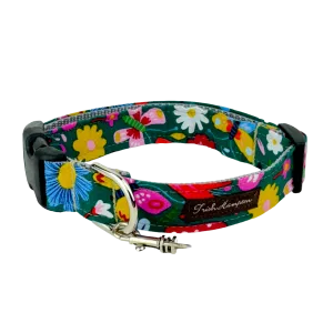 Butterfly & Mushroom Floral Dog Collar -978