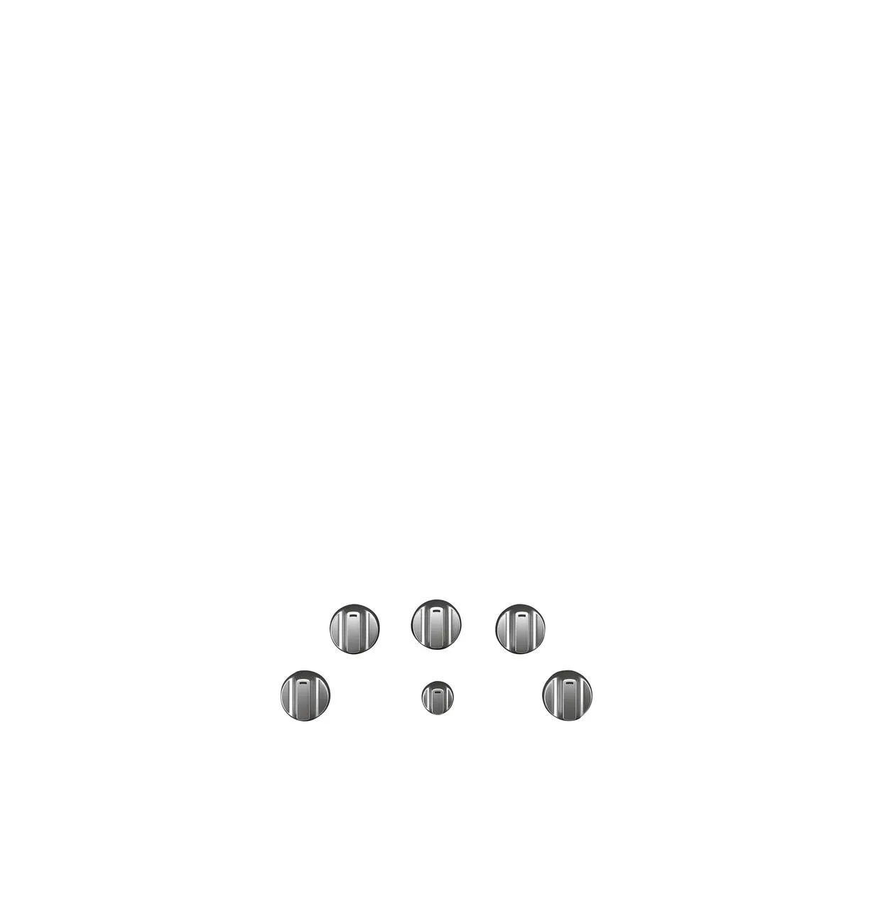 Cafe CXCE1HKPMSS Caf(eback)™ 5 Electric Cooktop Knobs - Brushed Stainless