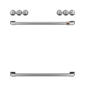 Cafe CXFCGHKPMSS Caf(eback)™ Front Control Gas Knobs and Handles - Brushed Stainless