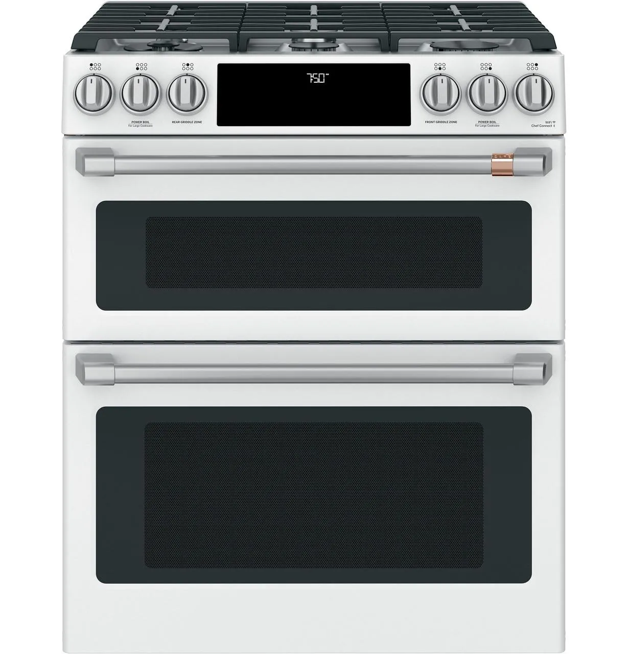 Cafe CXFCGHKPMSS Caf(eback)™ Front Control Gas Knobs and Handles - Brushed Stainless