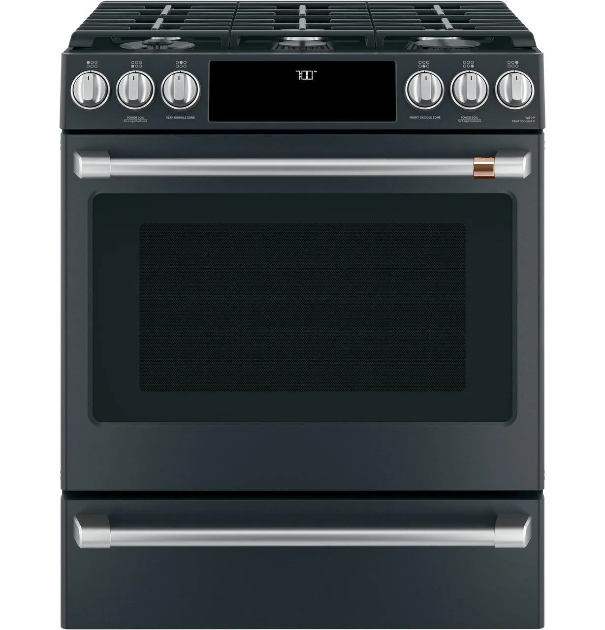 Cafe CXFCGHKPMSS Caf(eback)™ Front Control Gas Knobs and Handles - Brushed Stainless