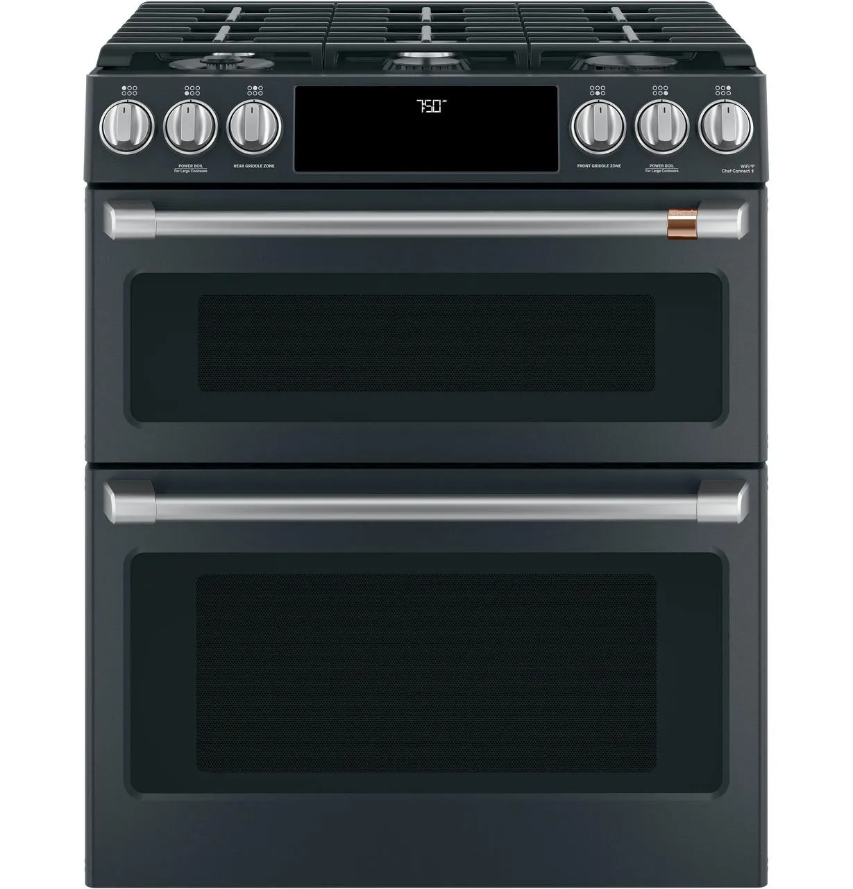 Cafe CXFCGHKPMSS Caf(eback)™ Front Control Gas Knobs and Handles - Brushed Stainless