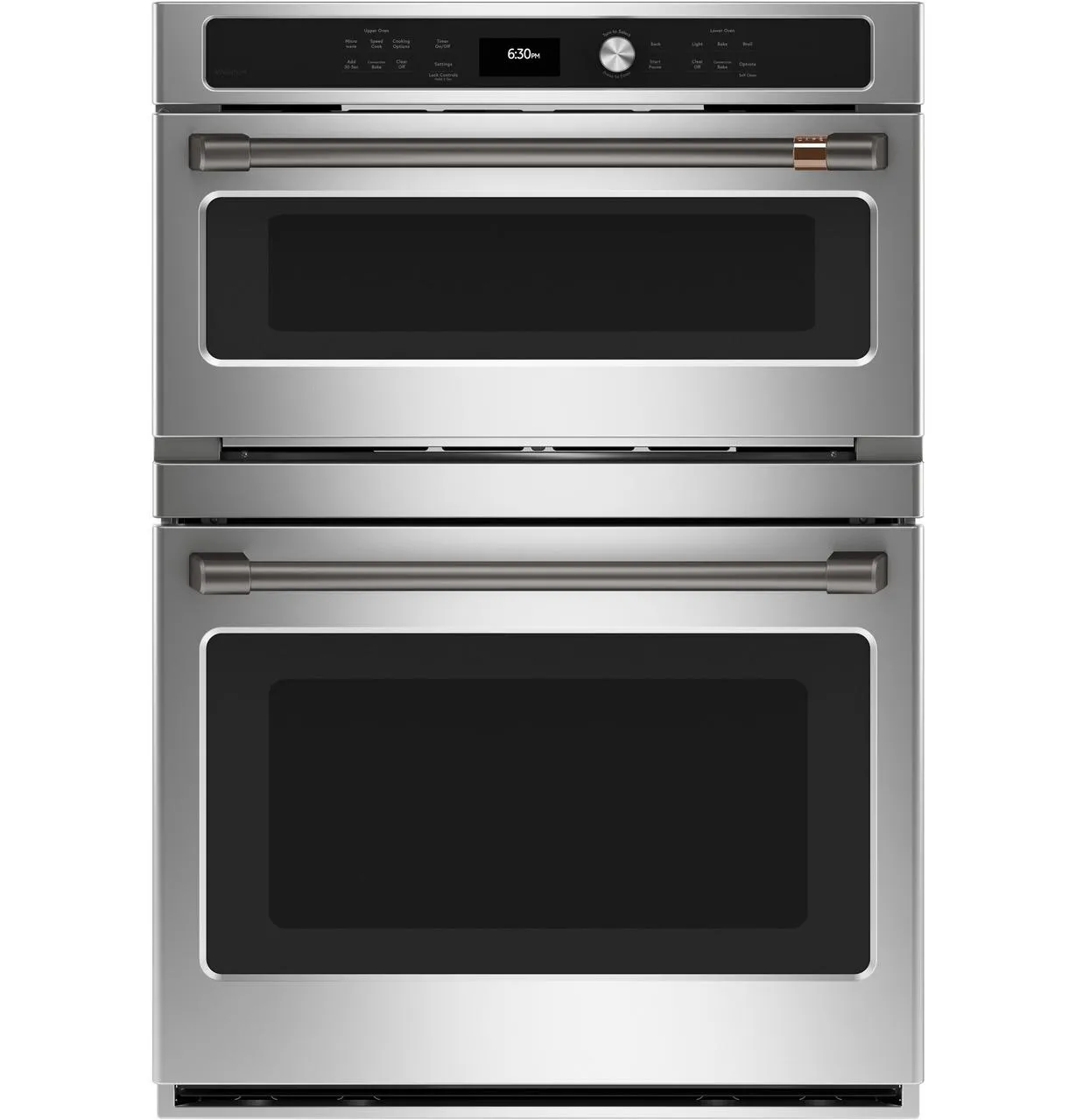 Cafe CXWD0H0PMBT Caf(eback)™ 2 - 30" Double Wall Oven Handles - Brushed Black