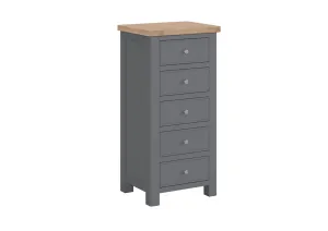Camden Slate 5 Drawer Chest