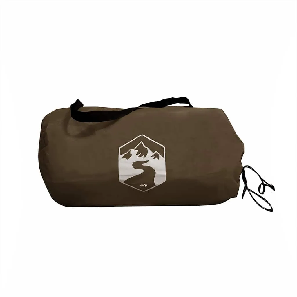 Camping Tarp Brown 406x306 cm Waterproof