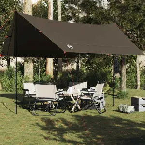 Camping Tarp Brown 462x306x211 cm Waterproof