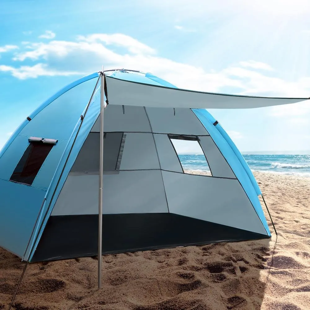 Camping Tent Beach Tents Hiking Sun Shade Shelter Fishing 2-4 Person