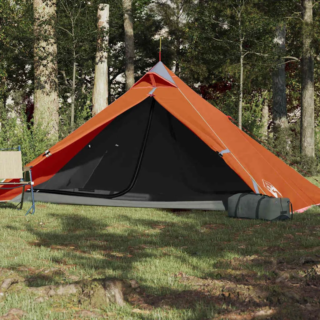 Camping Tent Tipi 1-Person Orange Waterproof