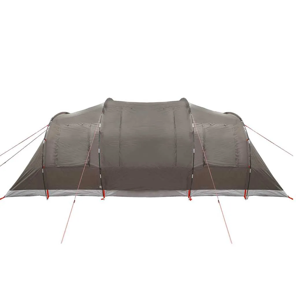 Camping Tent Tunnel 4-Person Brown Waterproof