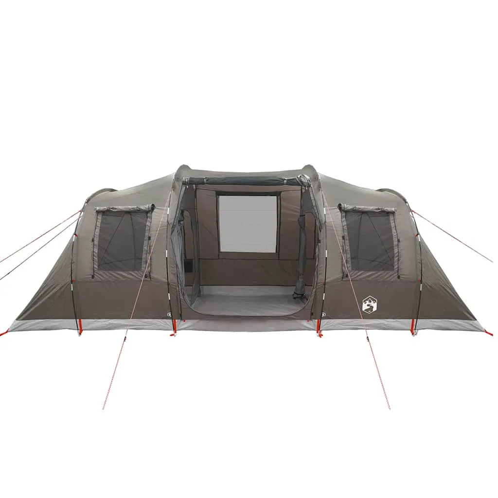 Camping Tent Tunnel 4-Person Brown Waterproof