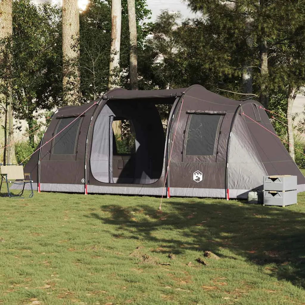 Camping Tent Tunnel 4-Person Brown Waterproof
