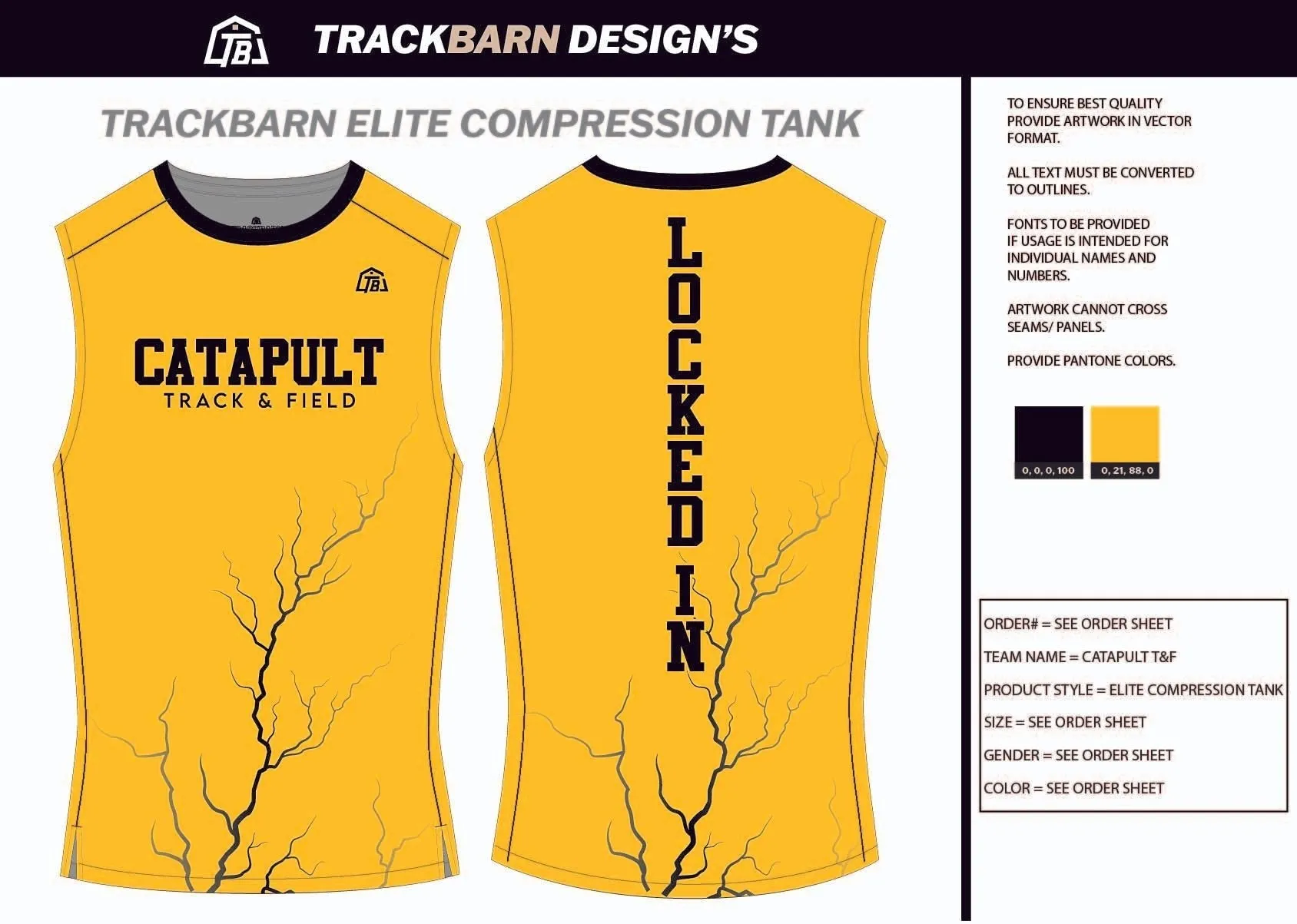 Catapult-T&F- Youth Compression Tank