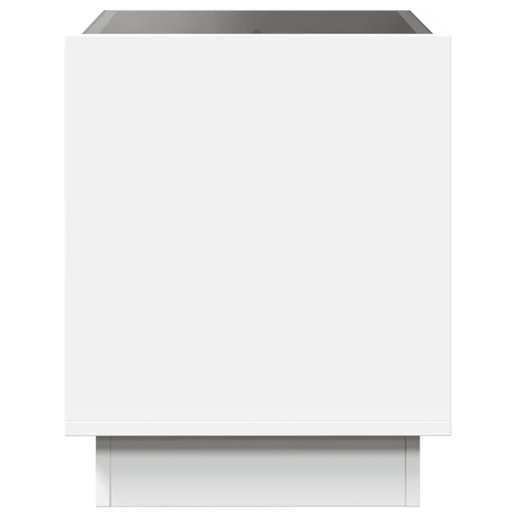 Coffee Table with Infinity LED White 50x50x50 cm