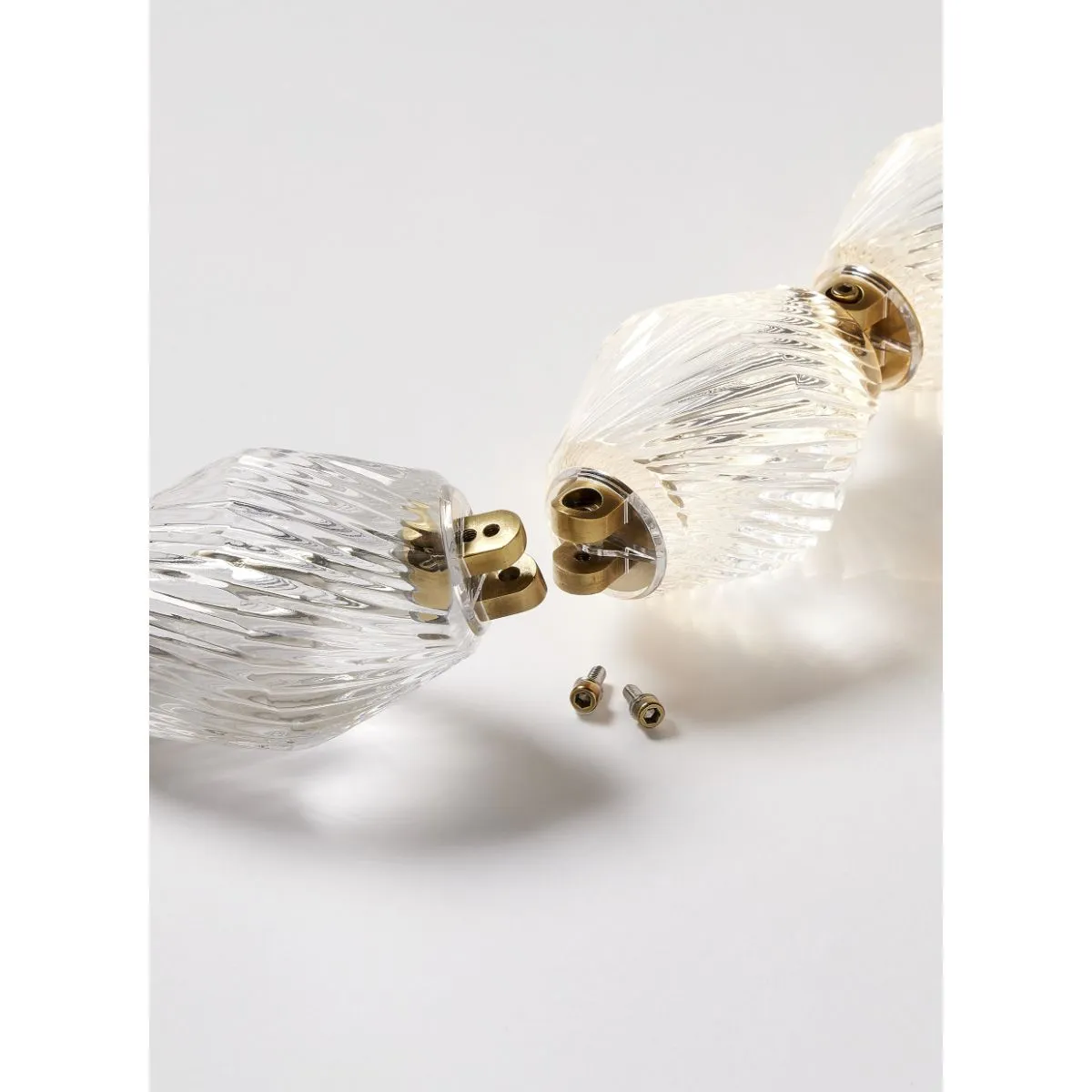 Collier 84 LED Chandelier with Remote Canopy 2700K 120V Natural Brass Finish