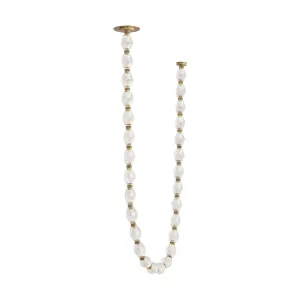 Collier 84 LED Chandelier with Remote Canopy 2700K 120V Natural Brass Finish