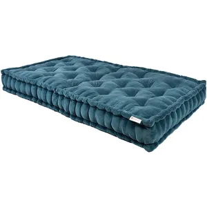 Colour Blocking Velvet Mattress (Teal)