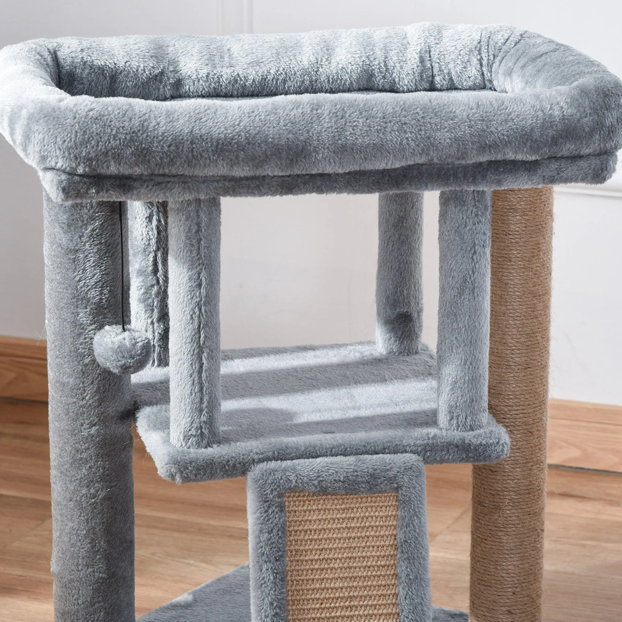 Cosy Cat Tree Activity Center, 57cm - Grey