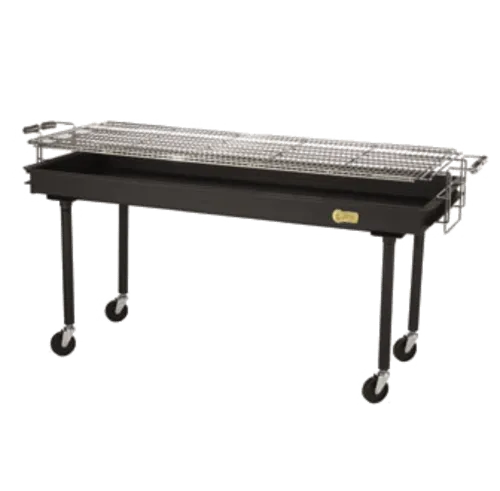 Crown Verity CV-BM-60 60" Mobile Charcoal Commercial Outdoor Grill | Denson CFE