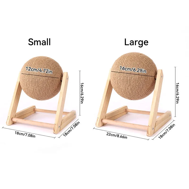 Durable Sisal Cat Scratching Ball Toy