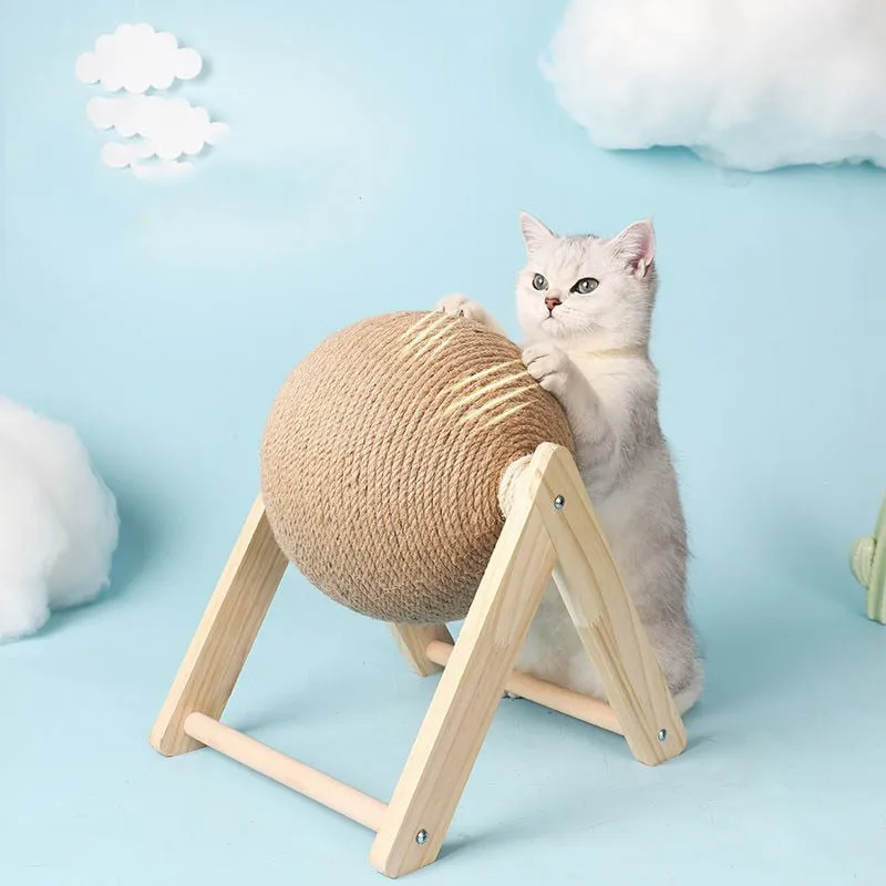 Durable Sisal Cat Scratching Ball Toy