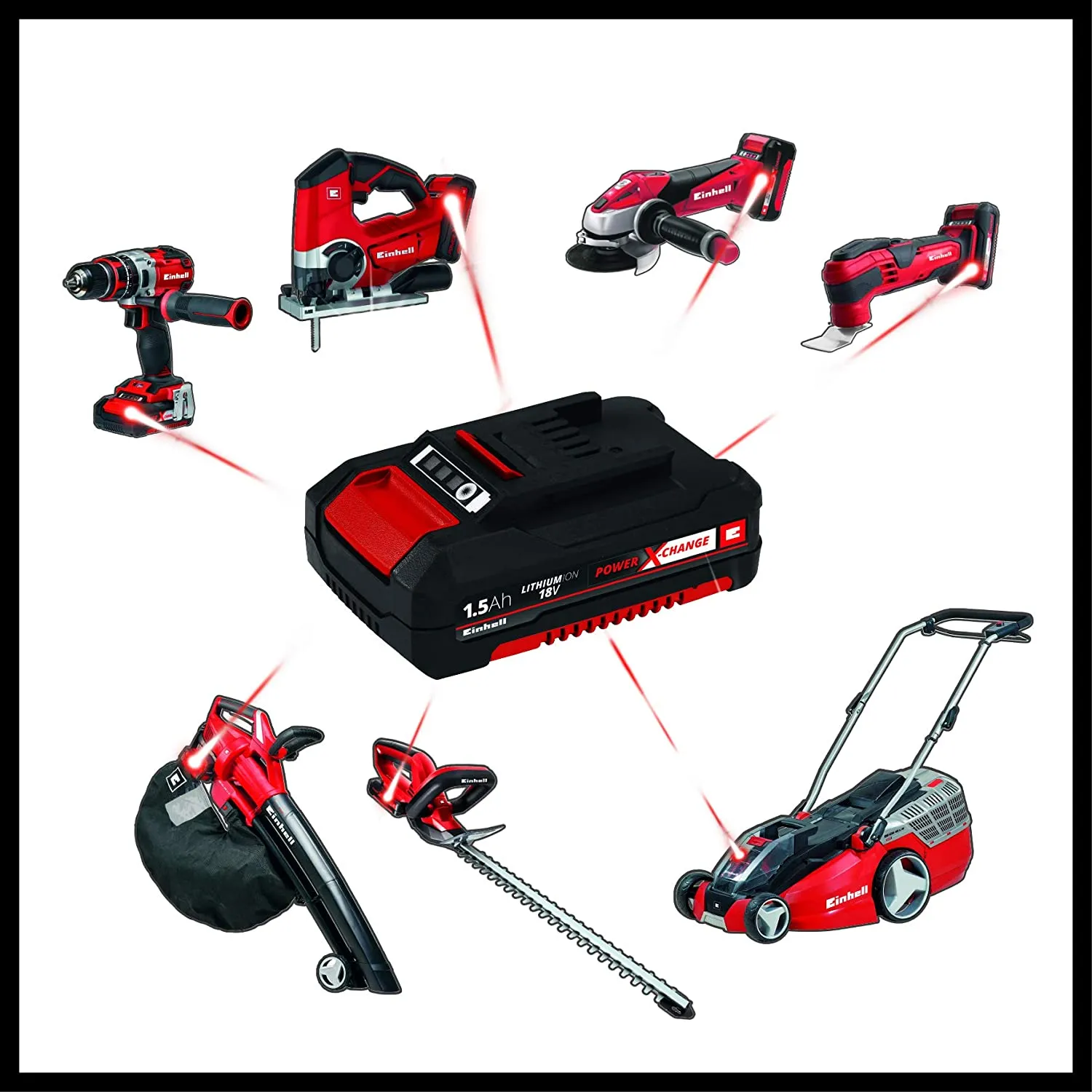 Einhell 18V 1,5Ah PXC Starter Kit Universal battery and charger kit