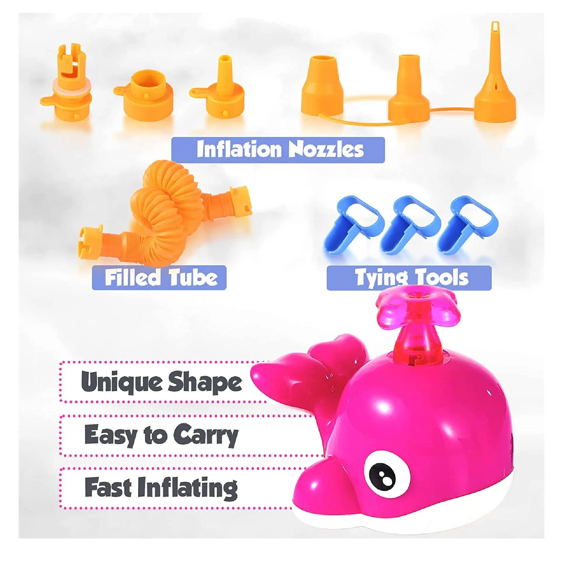 Electric Balloon Pump | Air Balloon Blower | with vacuum pump function | Portable Air Inflator Pump