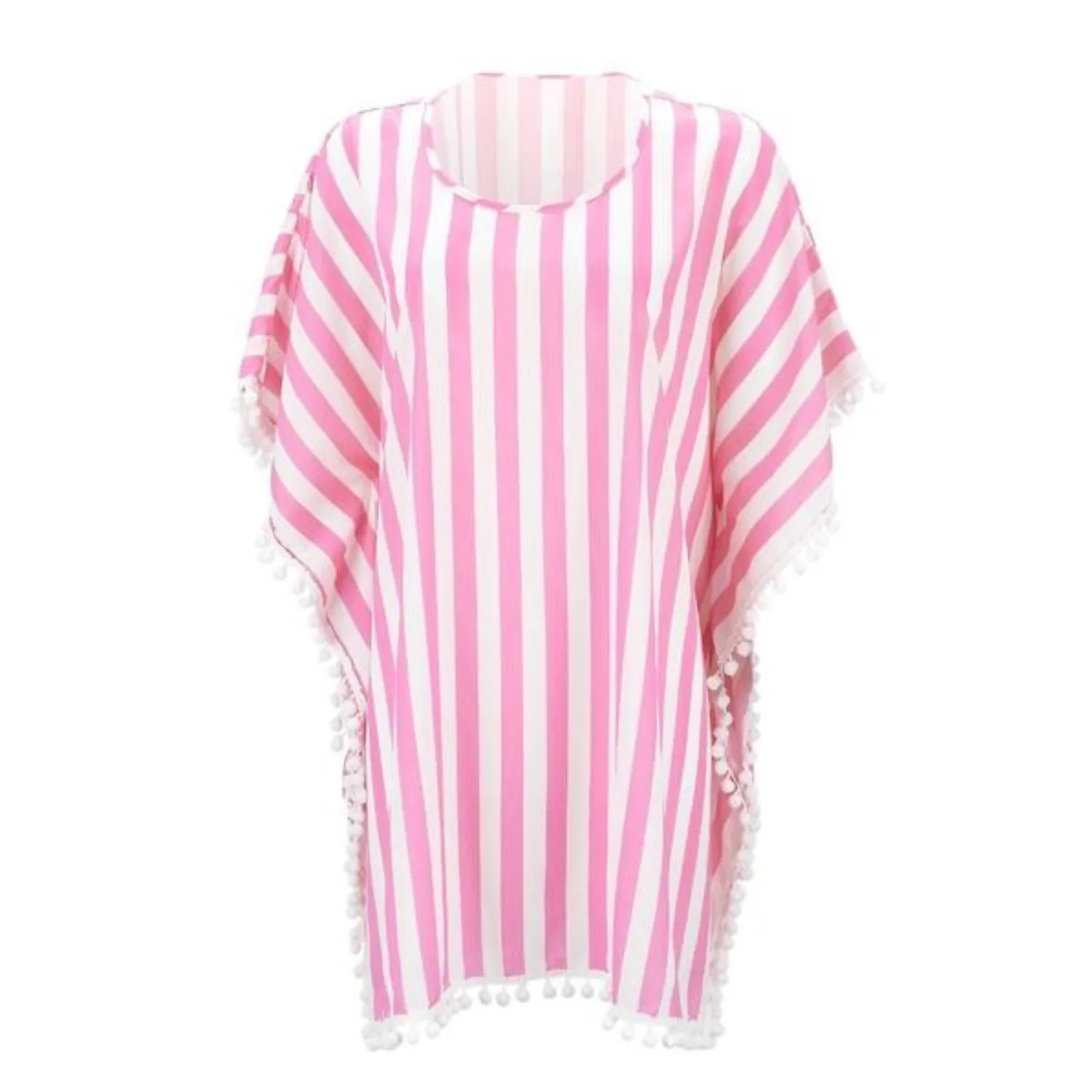 Embellished Pom-Pom Cover Up