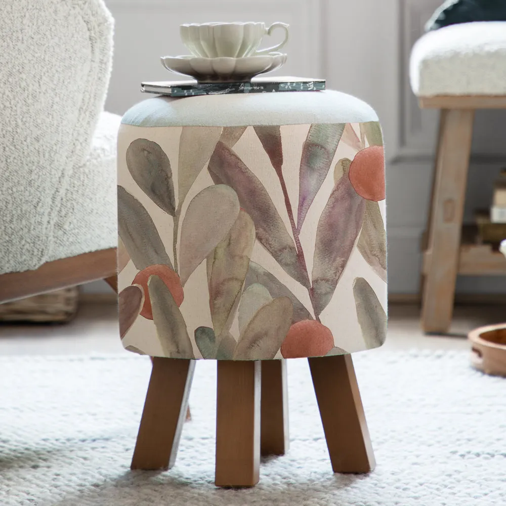 Enso Monty Round Footstool Mulberry