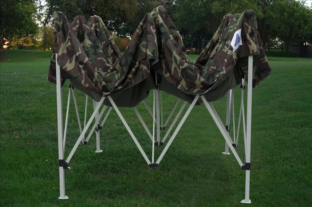 F Model 10'x10' Camouflage - Pop Up Tent Pro