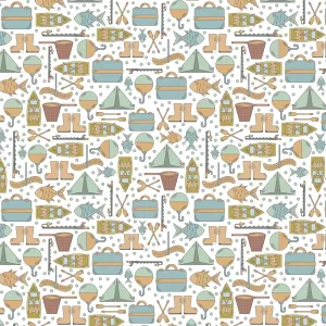 Fishing Trip Gear Fabric