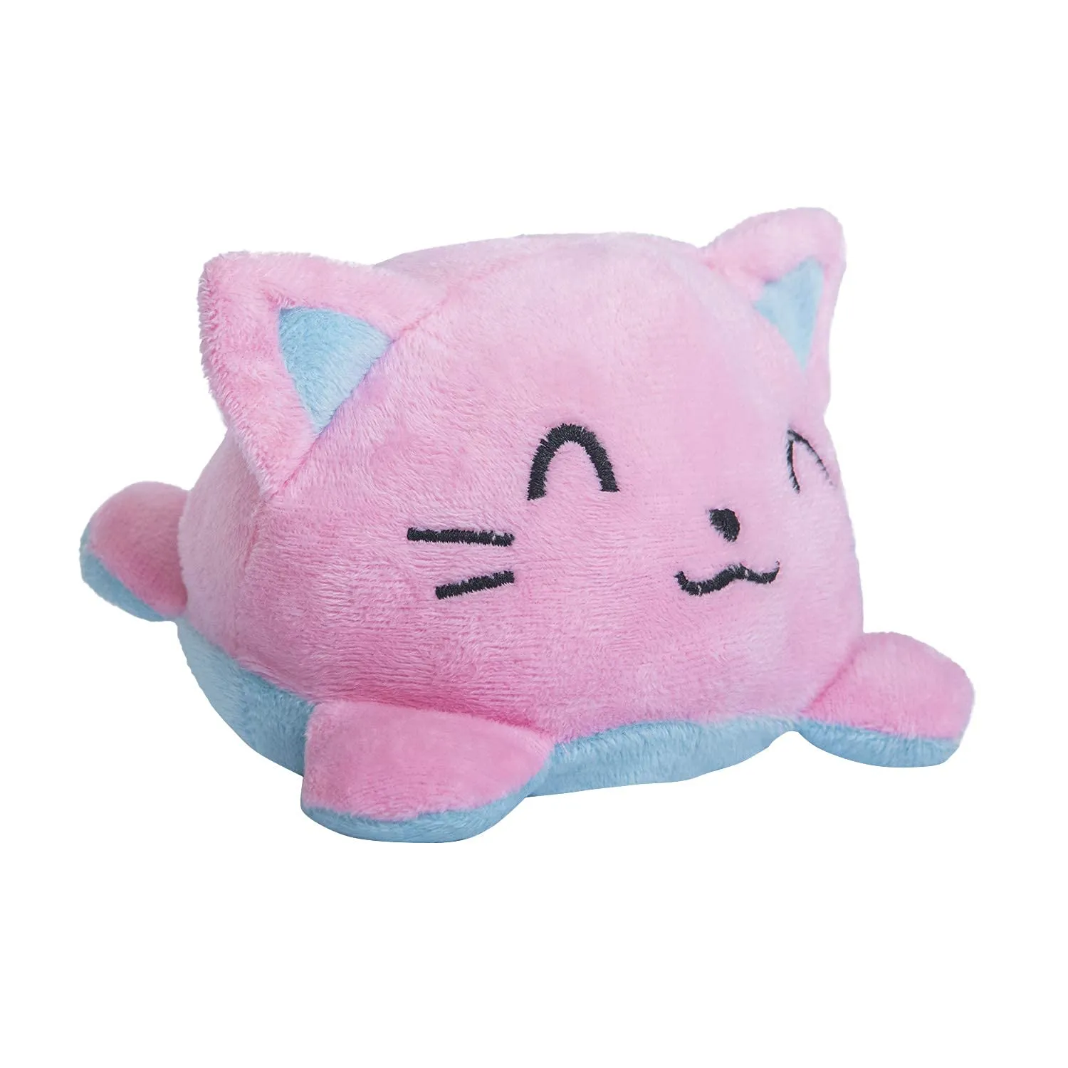 Fluffybliss Reversible Cat Soft Toys for Kids, Cat Stuffed Animal Plush Soft Toys for Boys and Girls | Cat Plushie Toy (Pink CAT)