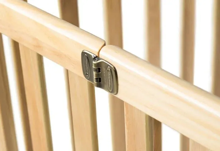 Foundations Compact HideAway™ EasyRoll™ Solid Wood Folding Crib - Slatted