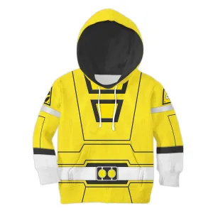 Gearhomie Unisex Kid Tops Power Rangers Turbo Yellow 3D Apparel